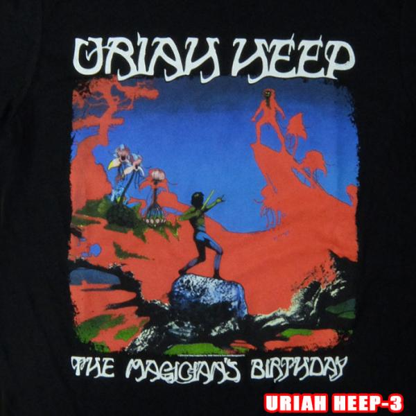 ROCK TEE RURIAH HEEP-3[ユーライア ヒープ] THE MAGICIANS BIRTHDAY バンドT ROCK T ロックＴROCK TEE 英国/米国のオフィシャルライセンス(RK20020)