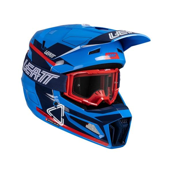 Lサイズ ヘルメットキット LEATT MOTO 3.5 ロイヤル［SG/PSC規格］[MFJ公認] 正規品