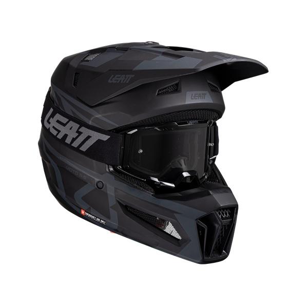 Mサイズ ヘルメットキット LEATT MOTO 3.5 ステルス［SG/PSC規格］[MFJ公認] 正規品