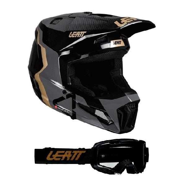 キッズ用 Lサイズ ヘルメットキット LEATT MOTO 3.5 ブラック［SG/PSC規格］[MFJ公認] 日本専用設計 正規品