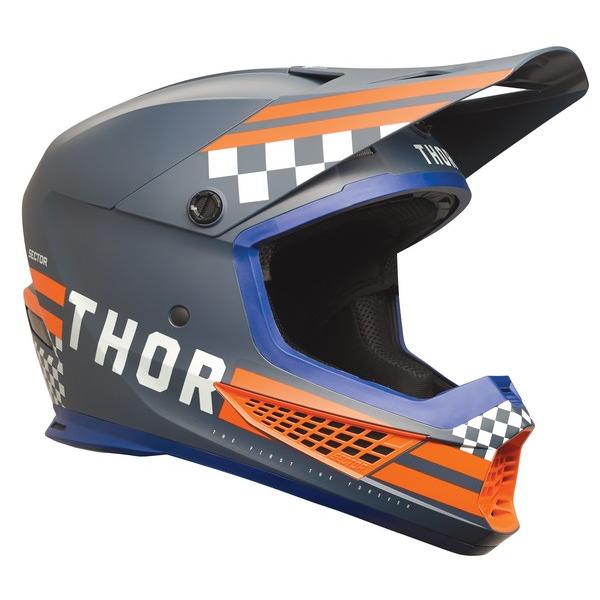 XLサイズ ヘルメット THOR24 SECTOR2 COMBAT ミッドナイト/オレンジ