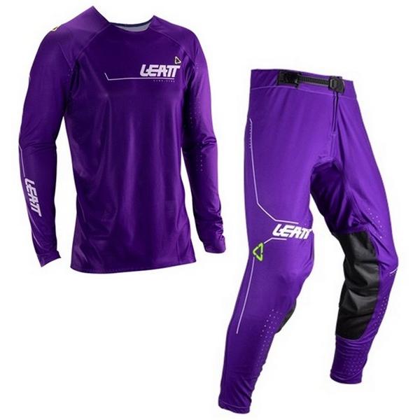 XL/38インチ MXウエア 上下セット LEATT 5.5 パープル 正規品