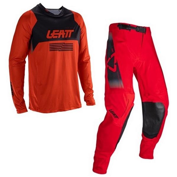 L/34インチ MXウエア 上下セット LEATT 4.5 レッド 正規品 WESTWOODMX 26