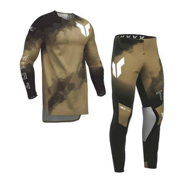 XL/34インチ MXウエア 上下セット THOR SPORT CARBON ブラック