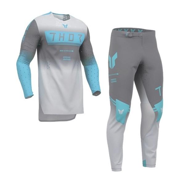 S/28インチ MXウエア 上下セット THOR SPORT GEO チャコール/グレー 正規品 WESTWOODMX 26sp