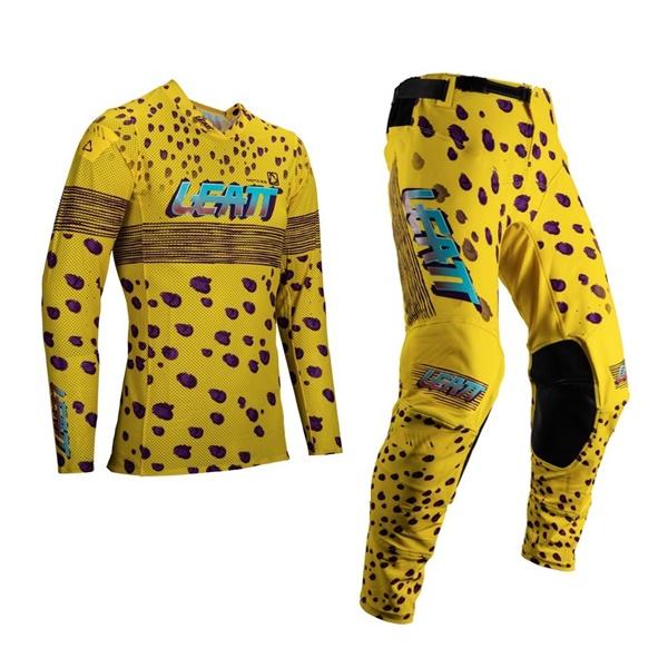 M/30インチ MXウエア 上下セット LEATT 5.5 チーター ジャージ＆パンツ
