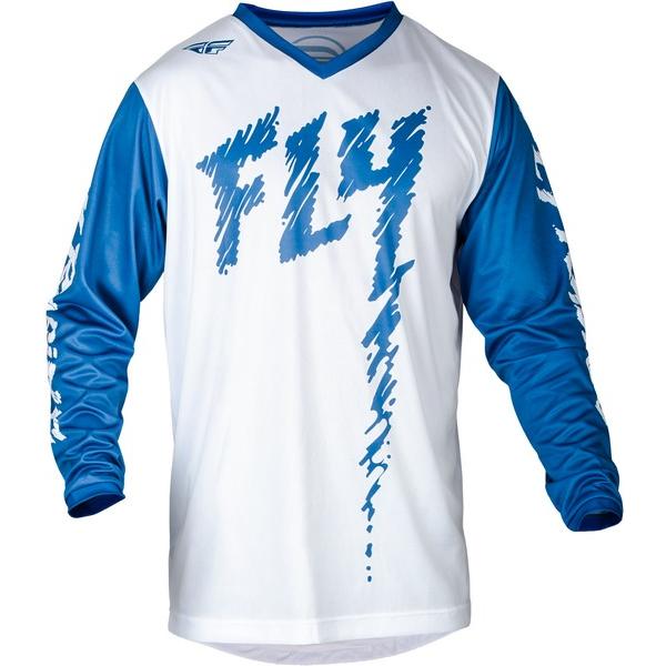 キッズ用 Mサイズ MXジャージ FLY 23 F-16 トゥルーブルー/ホワイト 子供用 モトクロス 正規輸入品 WESTWOODMX