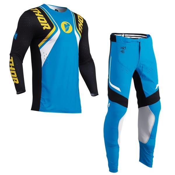L/32インチ MXウエア 上下セット THOR 24sp PRIME JAZZ ブルー