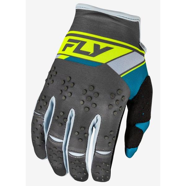 Mサイズ MXグローブ FLY 24 KINETIC PRIX チャコール/ハイビス モトクロス 正規輸入品 WESTWOODMX