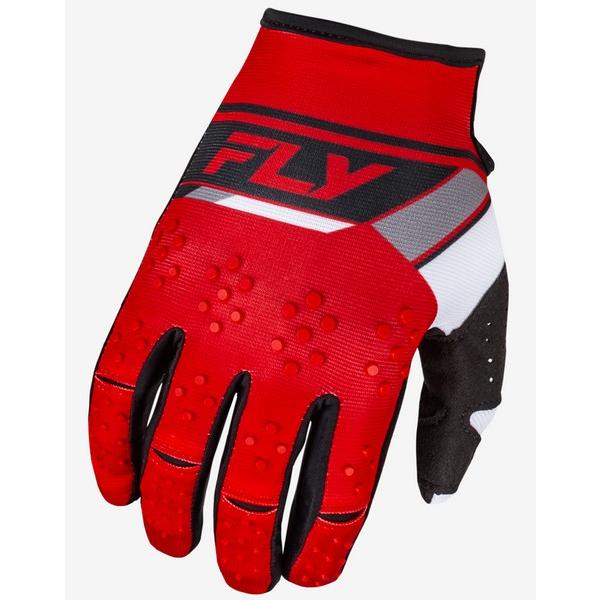 Sサイズ MXグローブ FLY 24 KINETIC PRIX レッド/ホワイト/グレー モトクロス 正規輸入品 WESTWOODMX