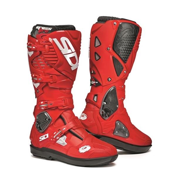 SIDI 10/44 (27.0~27.5cm) MXブーツ CROSSFIRE3 レッド/レッド SRS 