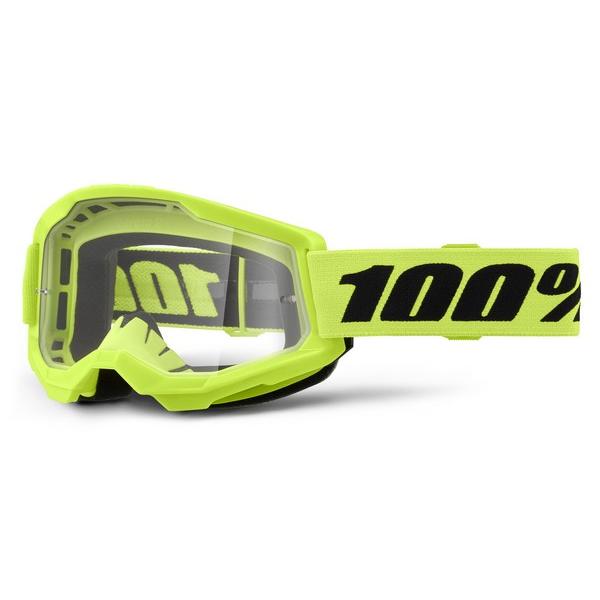 MXゴーグル 100% ゴーグル 23fa STRATA2 ネオンイエロー モトクロス 正規輸入品 WESTWOODMX