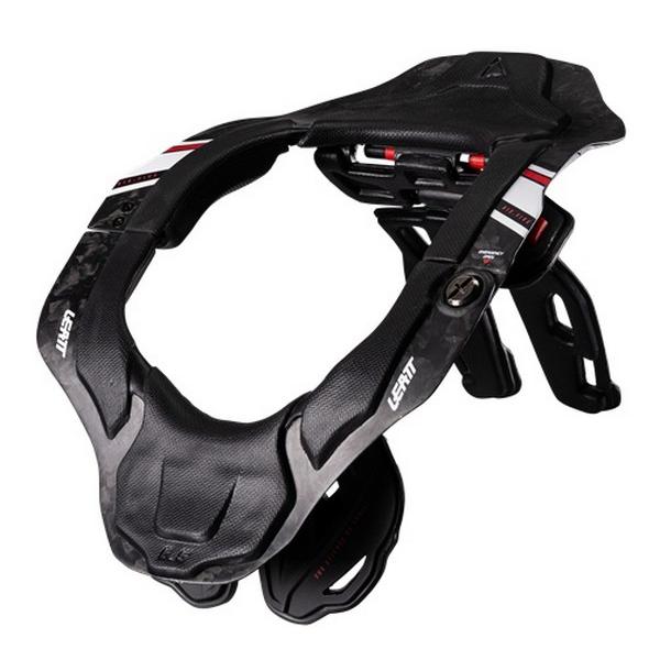 L/XLサイズ LEATT 6.5 ネックブレース カーボン ブラック/ホワイト 正規品 WESTWOODMX
