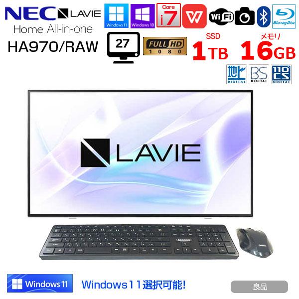 NEC LAVIE Home AIO HA970/RAW 中古 一体型デスク 地デジ Office NEC LAVIE Home AIO HA970/RAW 中古 一体型デスク 地デジ Office