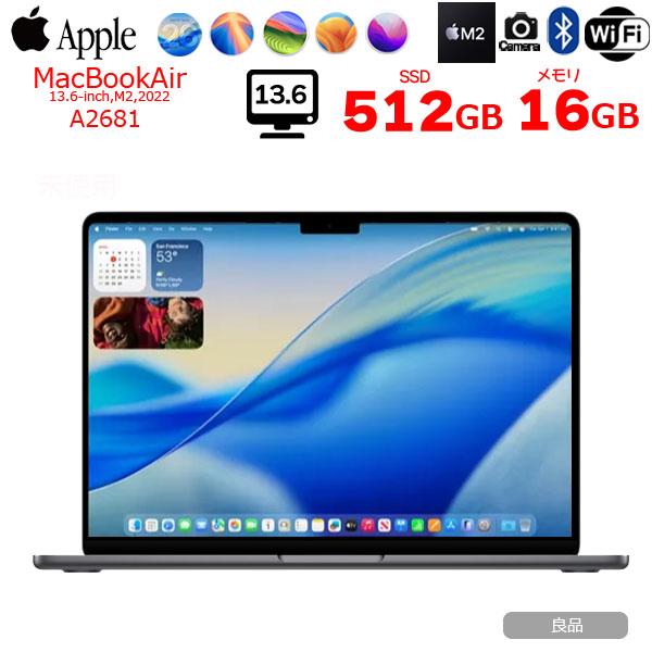 MacBook Air 【中古パソコン】Apple 13.6inch MLXW3J/A A2681 2022 