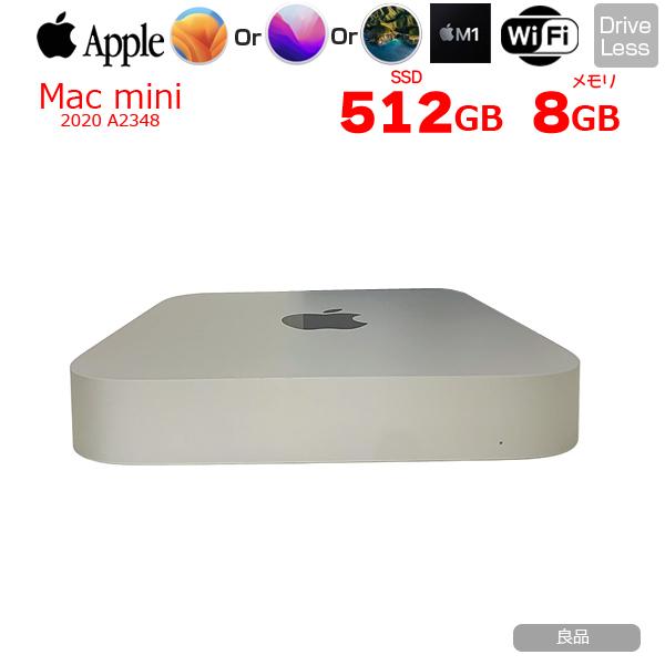 Apple Mac mini MGNT3J/A A2348 M1 2020 小型デスク 選べるOS [Apple M1 8コア メモリ8GB  SSD512GB 無線 BT シルバー ]：良品