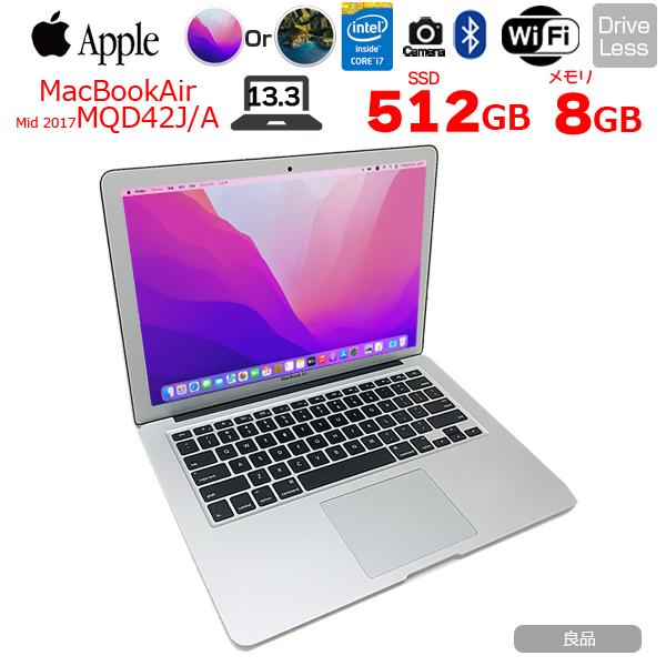 MacBook Air 【中古パソコン】Apple Air_13.3inch MQD42J/A A1466 2017 