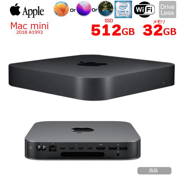 Mac mini 3GHz 6コアIntel 1TB 32GB増設済み-