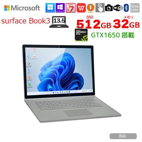 Microsoft Surface Book3 中古 着脱式 2in1タブレット Office Win11 