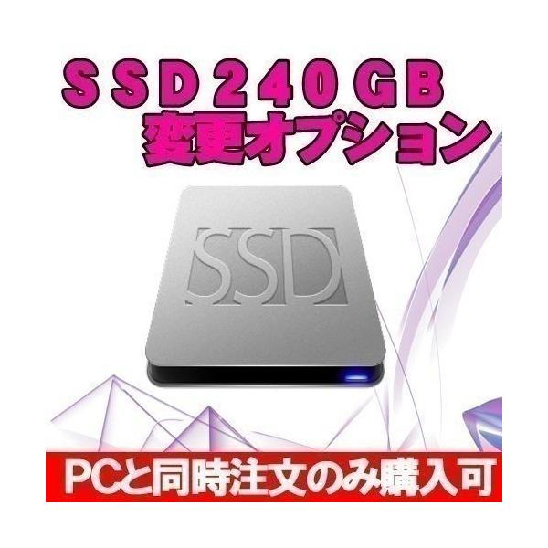 SSD240GBに変更オプション ※PCと同時購入のみ : 中古パソコンのワット