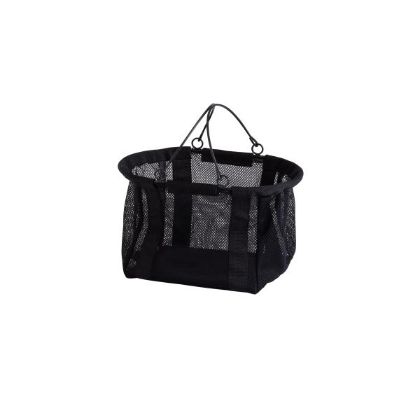 買い物カゴ カゴ 折り畳み アビテ Habiter ファブリック メッシュバスケット Ｓ イエロー FL-701-BK 4538996586452
