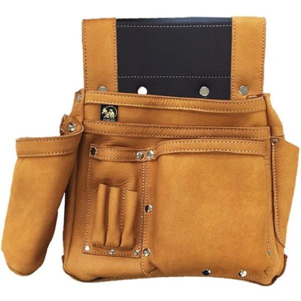 腰袋 朱雀 新型ﾇﾊﾞｯｸ四型 ﾎﾙﾀﾞｰ付 朱雀 新型ヌバック四型 SZN-834 墨つぼホルダー付 ヌバック 腰袋