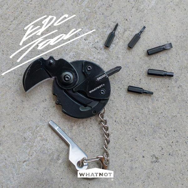 マルチツール EDCツール キーホルダー DIY アウトドア 工具 ナイフ カッター ドライバー マイナス プラス 六角 ワットノット WHATNOT ET-01 4962308001140
