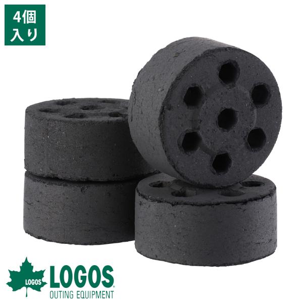 廃材のヤシガラを有効利用したヤシガラ成型炭。1個でステーキ4枚以上焼けるエコココロゴス・ミニラウンドDECO4個入り。ターボライターをミニラウンドDECOの1点に集中して20秒前後熱するだけで誰でも簡単に着火できます。中央の凸形状を下向けに...