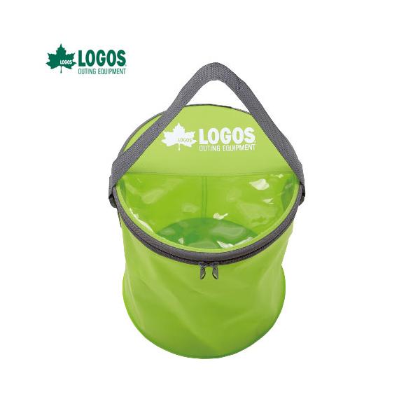 LOGOS（ロゴス） バケツ 折りたたみ 釣り フィッシング 蓋つき 道具