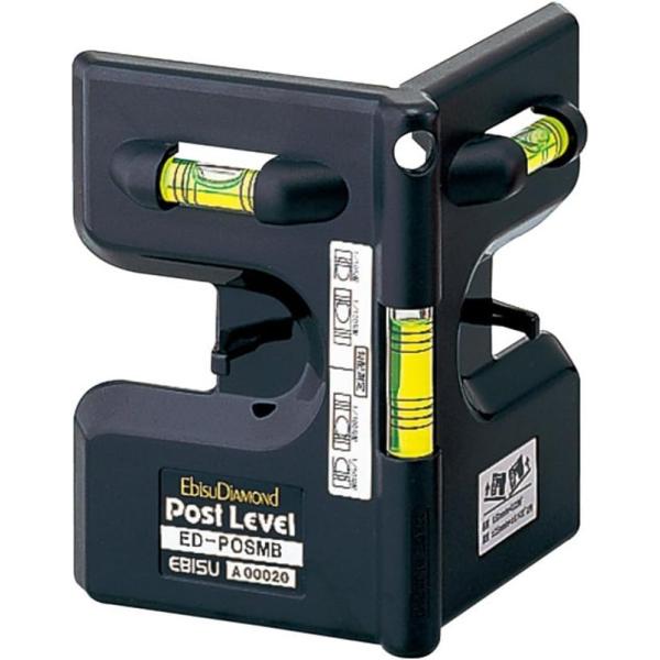 他サイト： エビス 水平器 ポストレベル ED-POSMB 鉛直出し用 ブラック ED-POSMB 4950515123755の商品画像