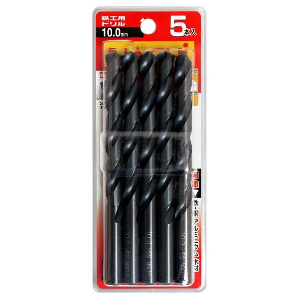 ナチ 鉄工用ドリル 5本入シンニング 10.0- WP 4962308619413 : WHATNOT