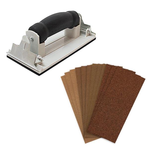 他サイト： ハンドサンダー クリップ式 ヤスリホルダー サンダー ヤスリ やすり 鑢 紙やすり 12枚セット ヤスリ 鑢 紙ヤスリ BHS-02 185×88mm BHS-02 4962308446774の商品画像