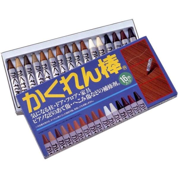 [Release date: October 30, 2017]●簡単・便利な住まいの傷かくし! ●気になる柱・ドア・フロア・家具・ピアノなどのあて傷・へこみ傷などの補修剤●木目書き用付き、かくれん棒どうしで調色可能●施工後に乾燥しても収縮...