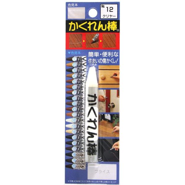 [Release date: October 30, 2017]建築の友 フローリング 補修 リペア 木製品 テーブル 傷 傷隠し キズ補修 キズ 補修材 床 かくれん棒 フローリング用 12 クリヤー クリアー クリア