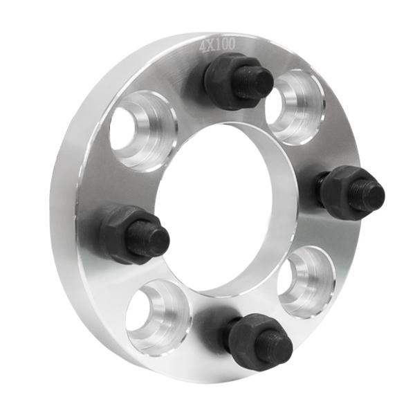 ワイトレ☆4穴 PCD100 15mm P1.25 ワイドトレッドスペーサー ナット付 