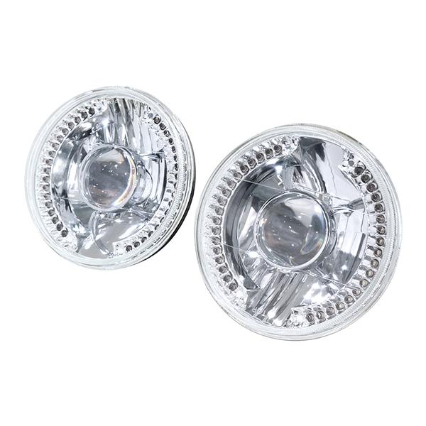 7インチ LED ヘッドライト イカリング デイライト