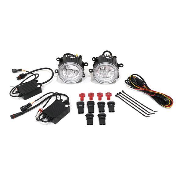 ю スバル フォレスター SJ系 イカリング付き LED フォグランプ/デイライト ユニット ホワイト CREE製LED 12V assy