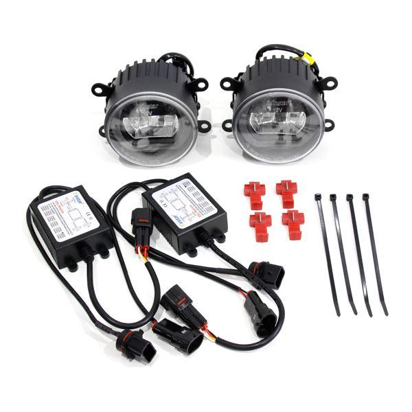 ю スズキ ランディ C26 H22.11− LED フォグランプ/デイライト 左右 ユニット ホワイト CREE製LED 12V assy 互換品 防水
