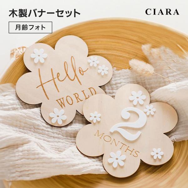 木のぬくもりを感じる月齢バナーセット。ナチュラルな木製素材で赤ちゃんの成長をおしゃれに記録できます。新生児から1歳までの毎月の記念撮影に最適。キーワードレターバナー 木製 月齢 ベビー フォト グッズ 百日祝い 誕生日 マンスリーフォト 赤...