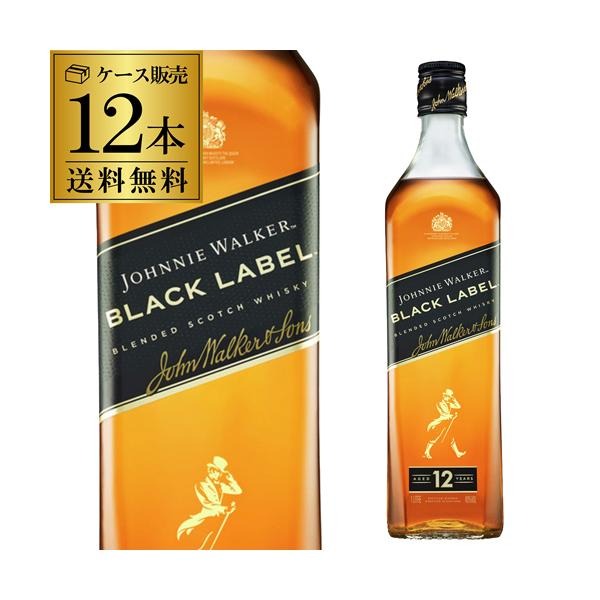 スコットランドの様々な地位から集められたいくつもの原酒をブレンド。個性豊かなフレーバーが一口に感じられます。商品名：ジョニーウォーカー12年 黒ラベル １Ｌ内容量：1000ml×12アルコール度数：40%産地：スコットランドタイプ：ブレンデ...