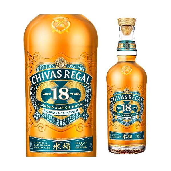 他サイト： シーバス リーガル 18年 ミズナラ カスク フィニッシュ 43度 700ml 正規品  水楢 スコッチ ウイスキー chivas regal cask finish mizunara scotch whisky 長Sの商品画像