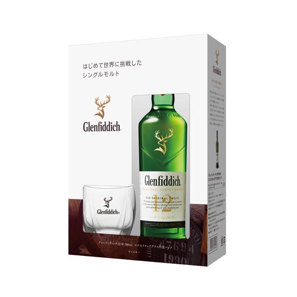 2/8 P+3％ ウイスキー 専用グラス付 グレンフィディック 12年 700ml 長