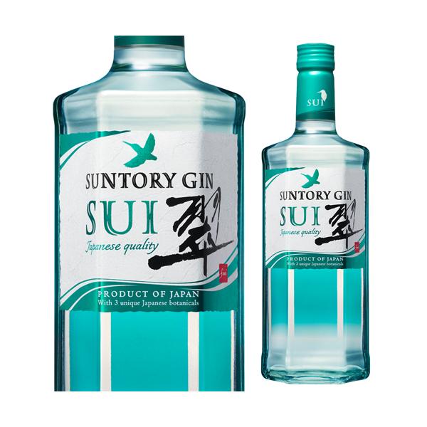 ＼食事と愉しむジンソーダ／スタンダードジン翠！サントリーから新たな提案！大ブームのウイスキーハイボール、レモンサワーに続く第三のソーダ割「ジンソーダ」として愉しむのにおススメ、ジャパニーズ ジン 翠 -SUI-！ボトルデザインは爽やかさを青...