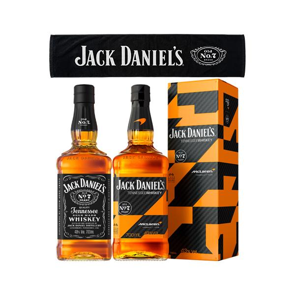 ジャックダニエル 飲み比べ 2本セット ブラック Old No.7 マクラーレン ボトル 2026 マフラータオル付き 正規品 長S