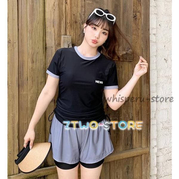 水着レディース 体型カバー 大きいサイズ 3L 4L 5L 6L フィットネス