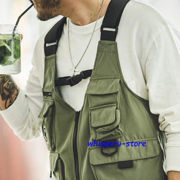 多機能ベスト アウトドア 2WAY ショルダーバッグ マルチポケット 着るバッグ ベストバッグ 登山 釣り 作業着 ワークベスト タックルベス 多機能ベスト アウトドア 2WAY ショルダーバッグ マルチポケット 着る