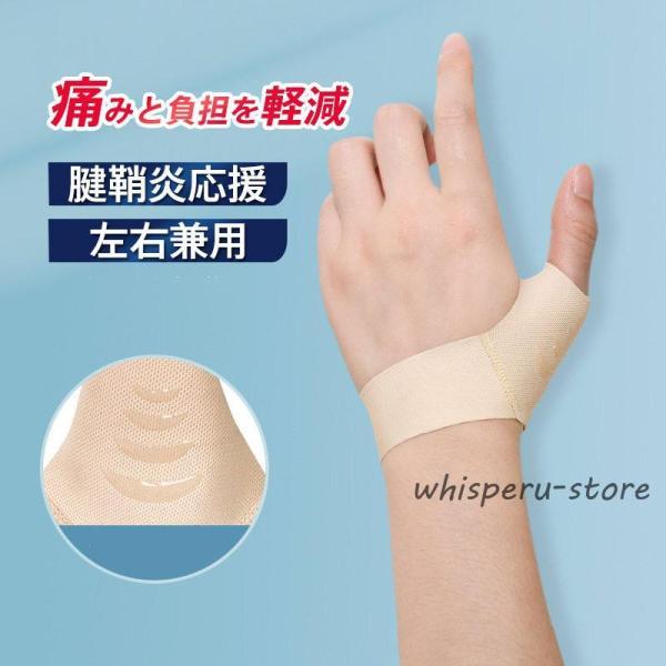 親指サポーター 腱鞘炎 手首サポーター ベージュ 肌色 指サポーター 親指 母指CM関節症