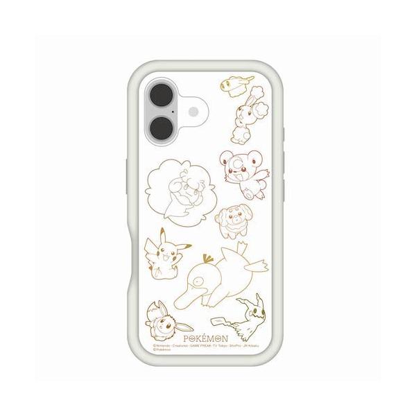 iPhone 16 ケース キャラクター ポケモン ピカチュウ イーブイ コダック ミミッキュ ワンパチ iPhone16 耐衝撃 かわいい 保護 カバー ソフト ハード
