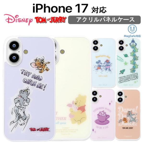 iPhone17 ケース ディズニー MagSafe対応 トムとジェリー キャラクター