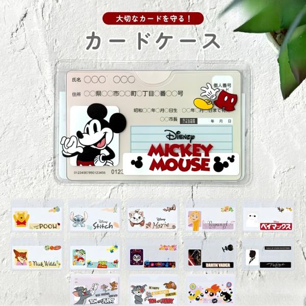 PGA マイナンバーカードケース ミッキーマウス ディズニー PG-DMY01MKY 半透明マットPVC 薄型 カードポケット対応